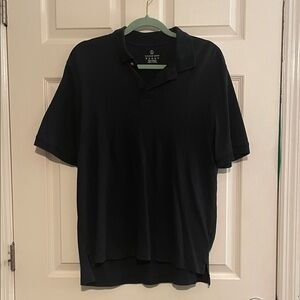 Lands' End Men's Black Polo Shirt